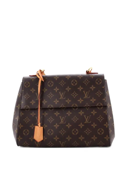 Louis Vuitton Pre-Owned Cluny Top Handle Bag Monogram Canvas MM shoulder bag Brown LIK5SHYYP138TUPX