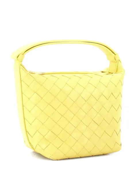 Bottega Veneta Pre-Owned Wallace Intrecciato Nappa Mini shoulder bag Yellow 9GCFBV5EZT42ZTZS