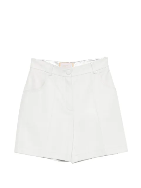 MITILIANE COUTURE leather shorts White 6021