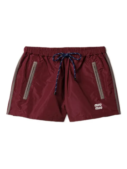 Miu Miu technical fabric shorts Red MP1809SOOO121I