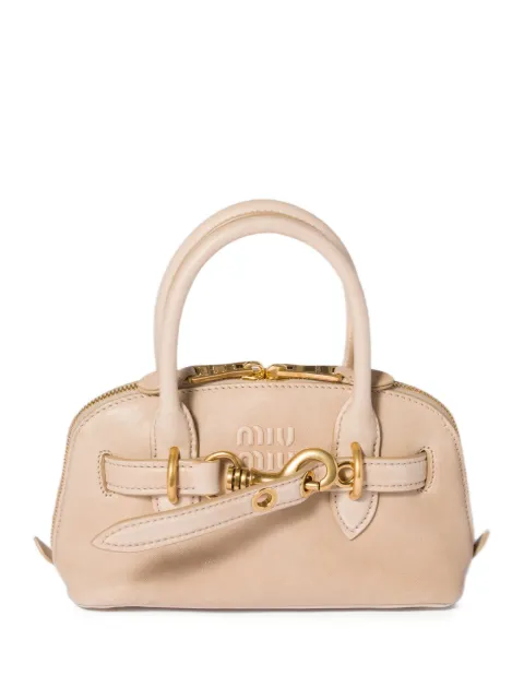 Miu Miu Aventure mini nappa leather bag Neutrals 5BP090VOOO2BBL