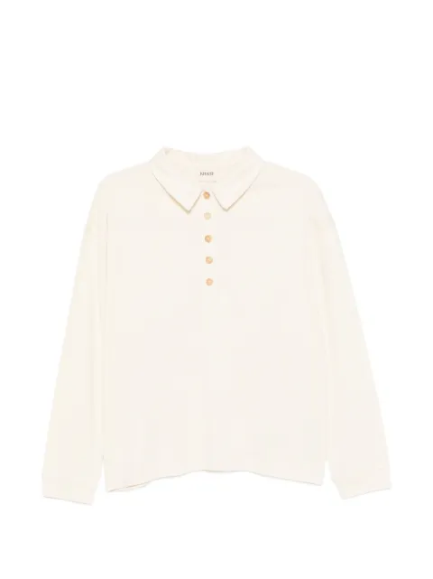 KHAITE Faithful polo top Neutrals 24474219W4219
