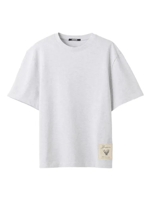 Jacquemus The Torneo label T-shirt Grey TSW00593AJ00045