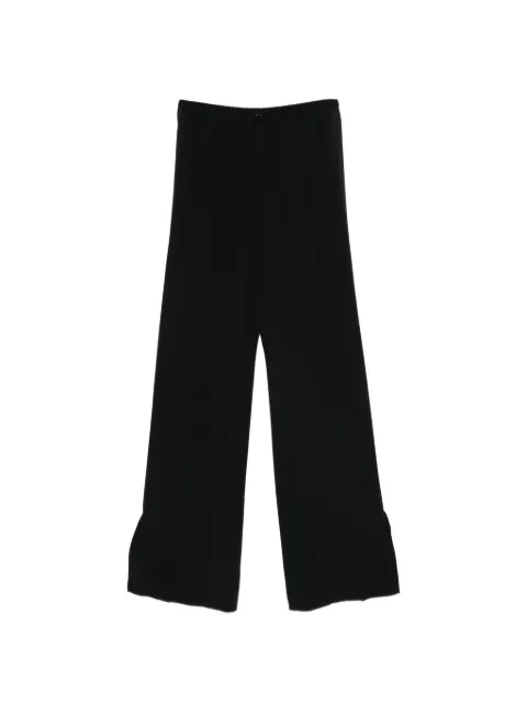 Forte Forte split-hem trousers Black 14549MYPANTS