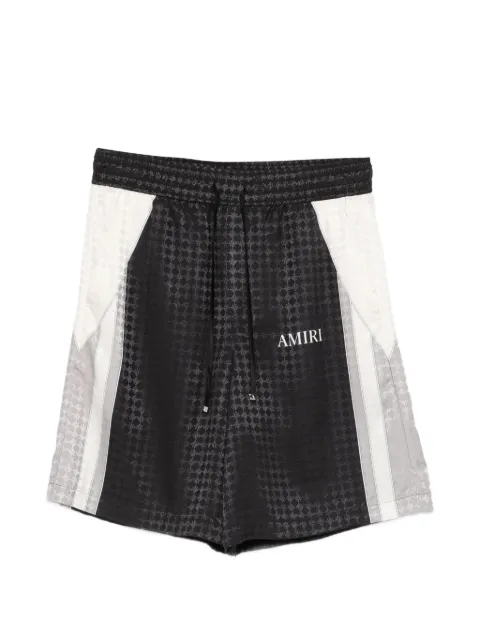 AMIRI Ma Quad drawstring patterned shorts Black AMBMSO1023