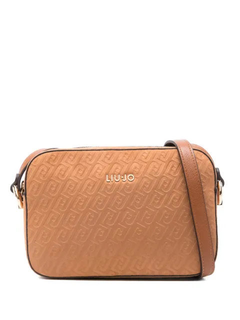 LIU JO logo-debossed cross body bag Brown AA6211T384A