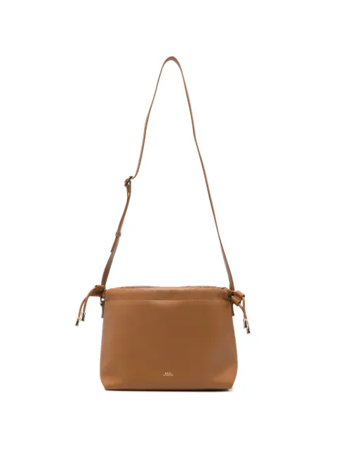 A.P.C. Ninon drawstring shoulder bag Brown PUAATF61583