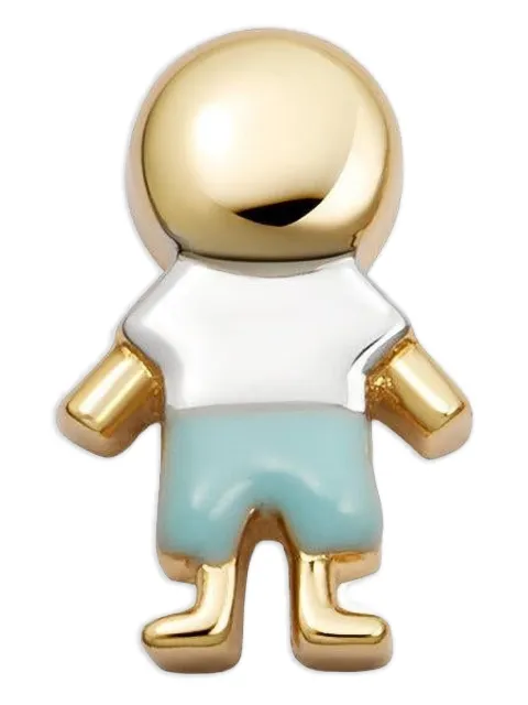 Loquet boy-motif charm Gold CHMBOYBLU18Y1