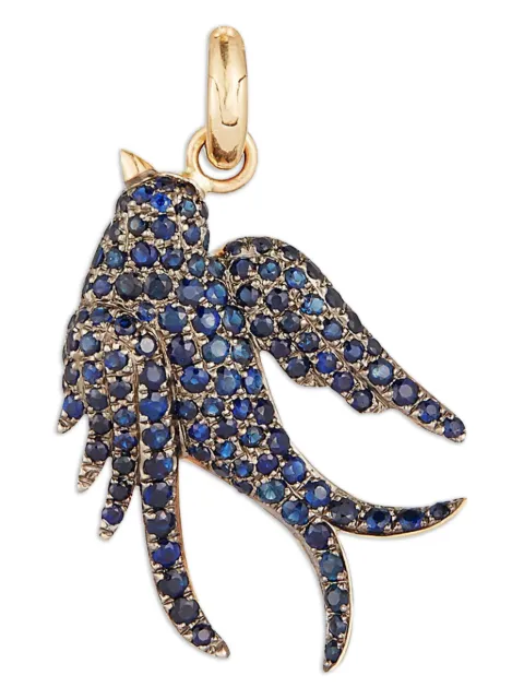 Storrow Jewelry blue sapphire birdie charm Blue JK2B