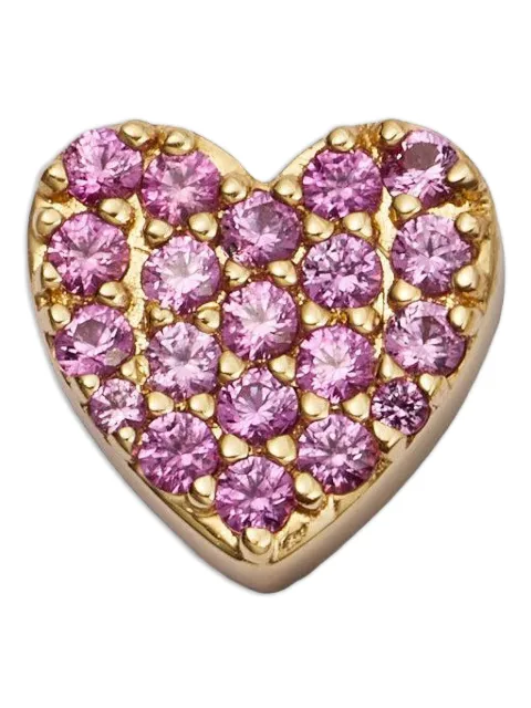 Loquet pink sapphire heart charm Gold CHMPINHEA18Y1