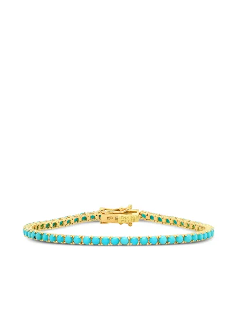 Jennifer Meyer turquoise tennis bracelet Gold JMJYGTLG4PRONGTENNISB