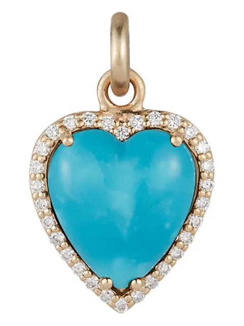 Storrow Jewelry turquoise diamond charm necklace Gold JK26TURQ