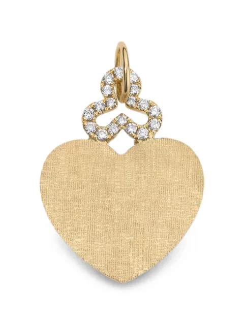 DEVON WOODHILL diamond heart trefoil charm Gold CCLSCHEARTDTF