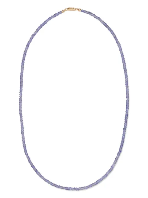 Lizzie Fortunato tanzanite beaded necklace Gold FINEMOODBEADTANZ16