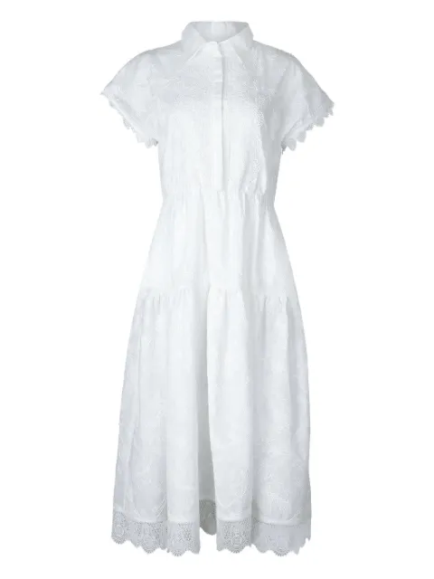 Waimari Grace midi dress White D528LCWWHITE