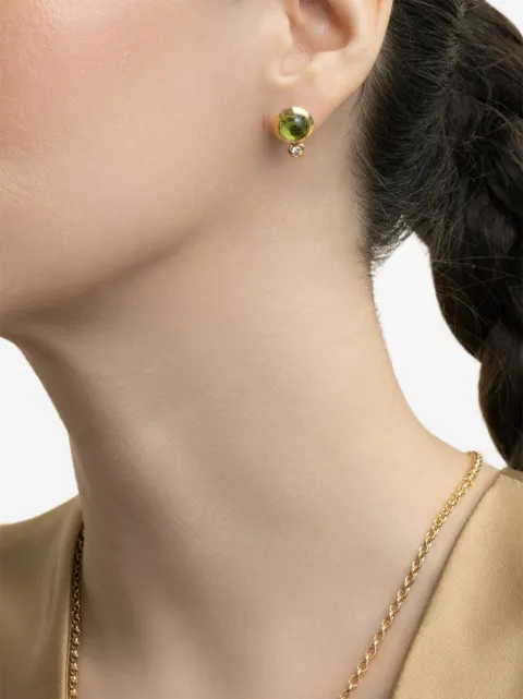 TAMARA COMOLLI diamond peridot bouton earrings Gold EBOUPERCLYG