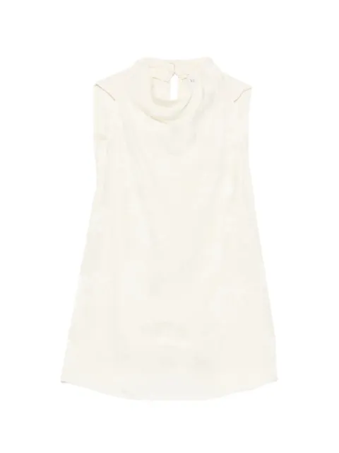 Forte Forte floral high-neck top Neutrals 14559MYTOP