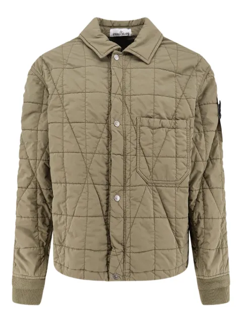 Stone Island 4100011 cotton nylon Tela quilted-TC JACKET Green L1S154100011S0300