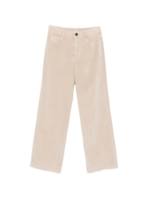 James Perse corduroy straight-leg trousers Neutrals WUSC1067