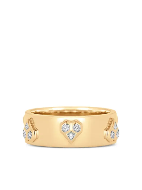 Sara Weinstock Honey Comb diamond ring Gold HCYWHSR65G