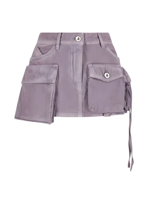 The Attico cargo-pocket cotton miniskirt Grey 260WCR00136CCC130OD