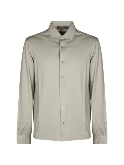Filippo De Laurentiis long-sleeves button-up shirt Grey CAMLBASJERVINV920