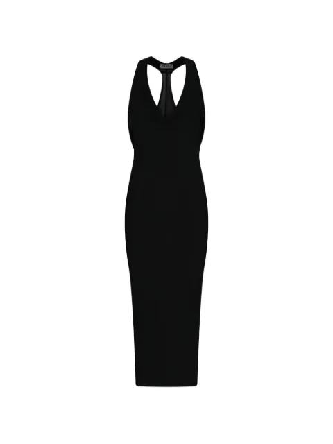 The Attico draped midi dress Black 260WCW00271KVV017AA