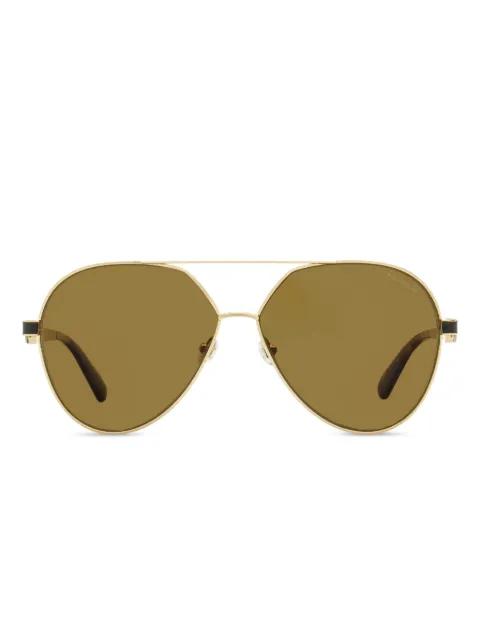 Moncler Eyewear pilot wide-bridge sunglasses Gold ML02635928H