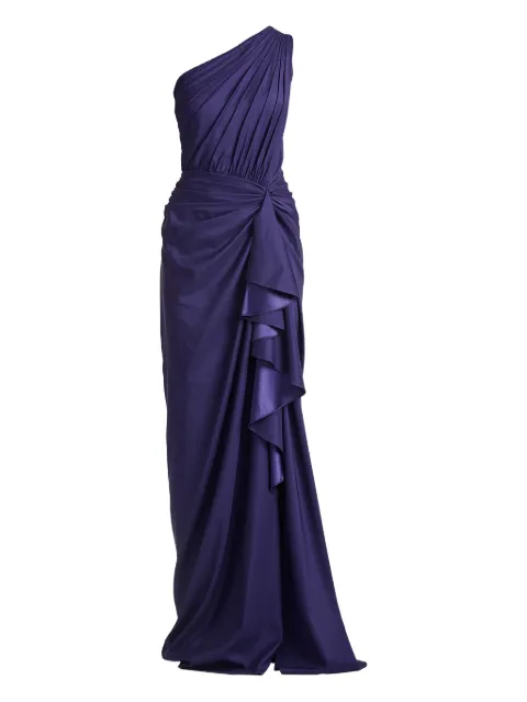 Tadashi Shoji one-shoulder ruffled maxi dress Purple 3I489LHORZN
