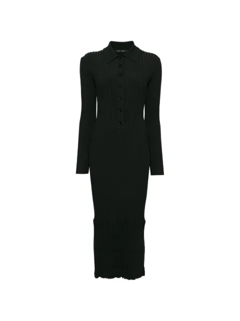 Proenza Schouler sunburst ribbed midi dress Green R2617345