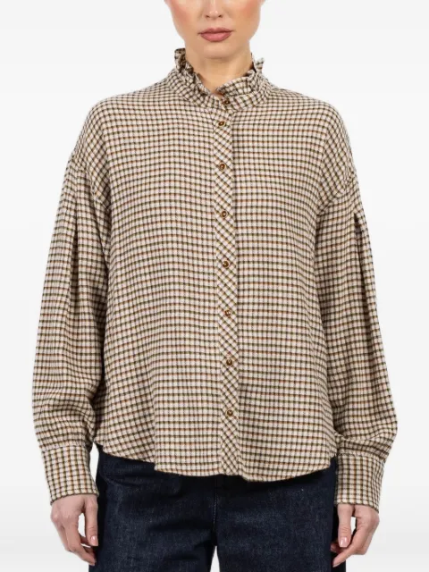 Xirena Jensen check-pattern shirt Neutrals X5EBP050