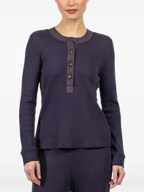 Xirena buttoned long-sleeved T-shirt Grey X6WFL046