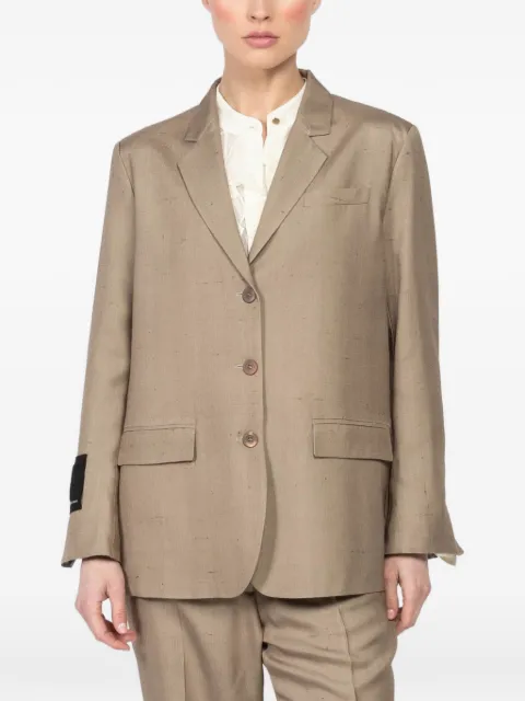 IBRIGU floral three-button blazer Neutrals 11IB44SILKDOVEGRAY3