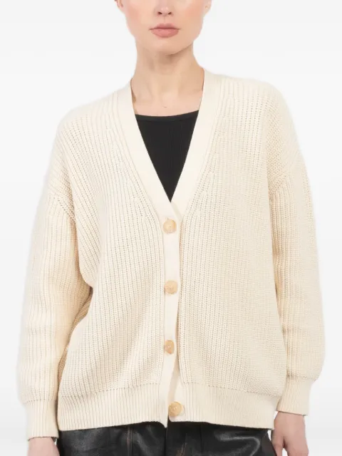 Jenni Kayne Cocoon button v-neck cardigan White 4957321C21
