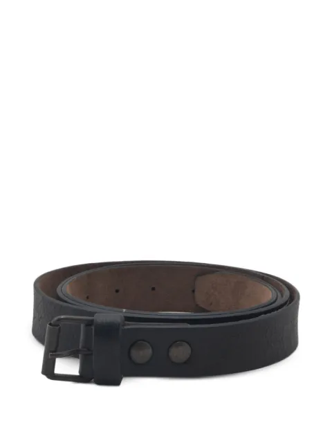 IBRIGU topstitched leather belt Black 12IBBELT