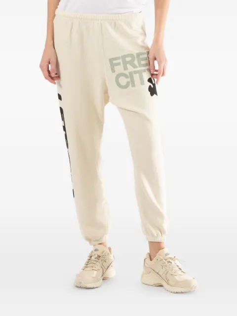 FreeCity graphic-print sweatpants Neutrals FCBSWP075