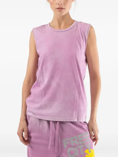 FreeCity Free City graphic-print top Purple FCTSLT054