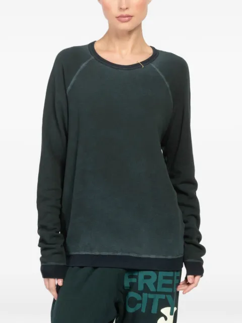 FreeCity graphic long-sleeved T-shirt Green FCTRAG103