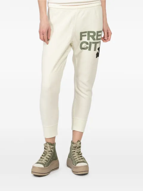 FreeCity logo track pants White FCBSWR025