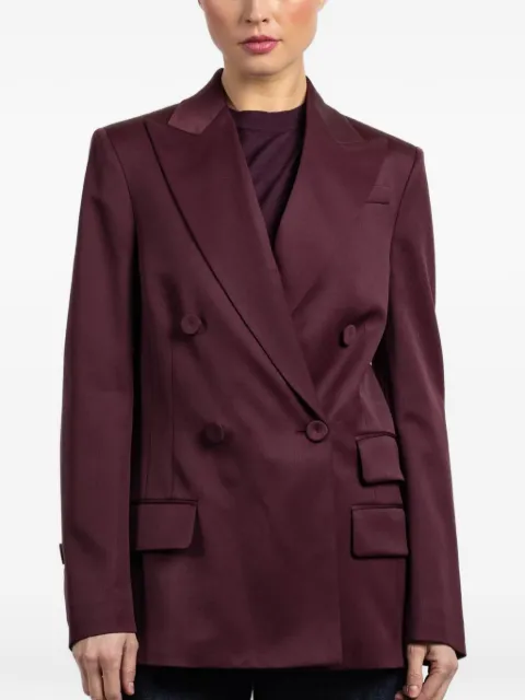 Another Tomorrow double-breasted blazer Purple A324JK042WV