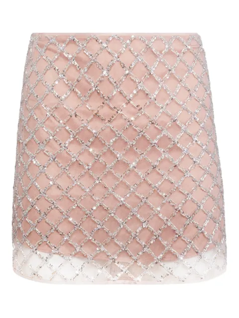 Fleur Du Mal embellished mini skirt Pink SK02214700