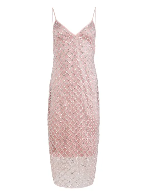 Fleur Du Mal embellished midi dress Pink DR07124700