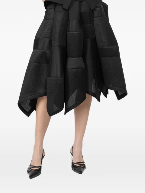 Shiro Sakai patchwork panelled skirt Black SSS001