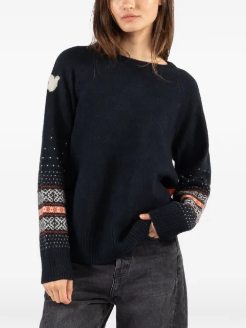 FreeCity fair-isle crew-neck sweater Blue ACTCCW032