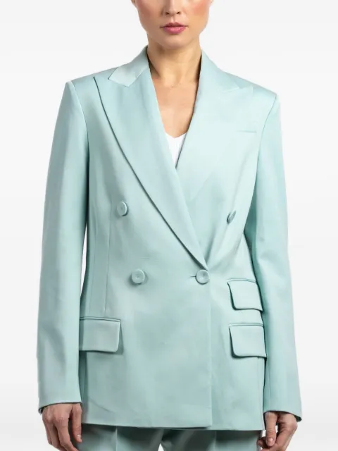 Another Tomorrow double-breasted blazer Blue A324JK042WV