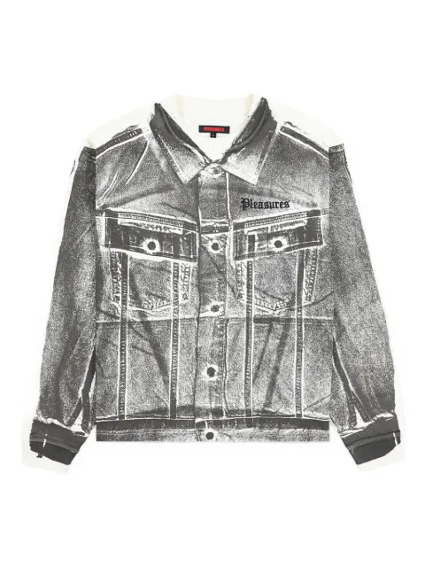 Pleasures long-sleeve T-shirt Grey P25W043BN