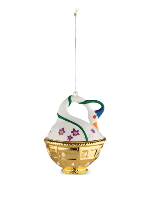 Alessi Spring Swan gold-tone ornament White 008MJ1610