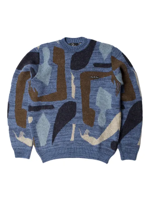 BY PARRA detached knitted pullover sweater Blue 54450BLU