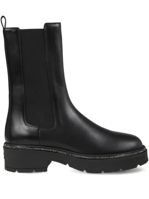 René Caovilla crystal-embellished mid-calf boots Black C126560500001V213