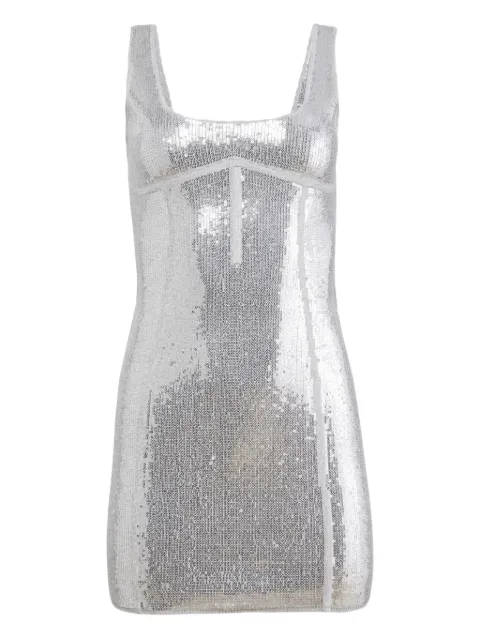 Fleur Du Mal sequin knit bodycon dress Silver DR06964300